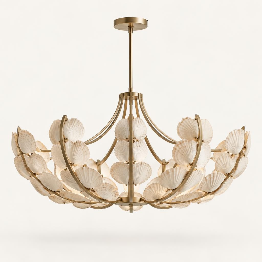 Chalk Orchard Shell Chandelier