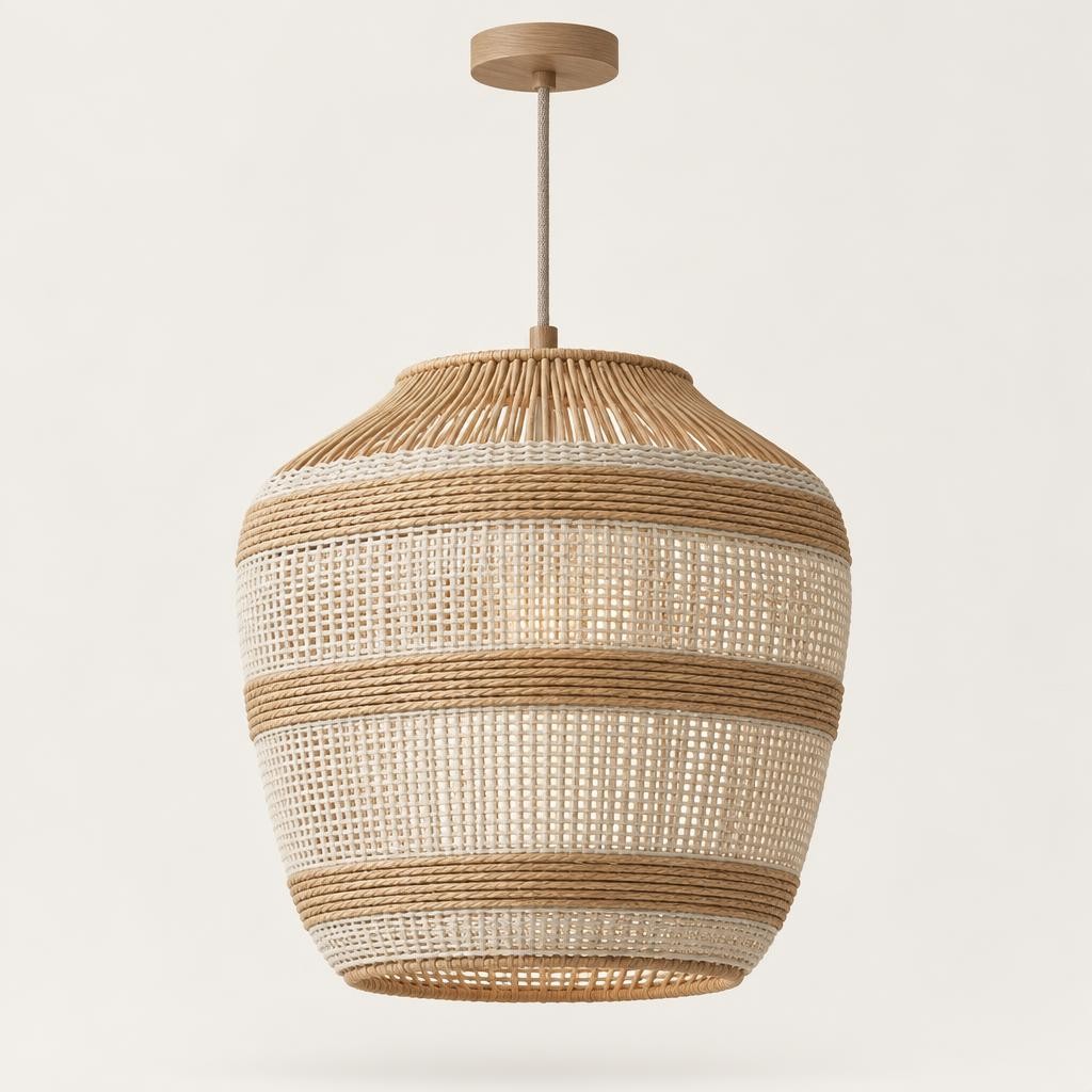Chalk Meadow Woven Pendant