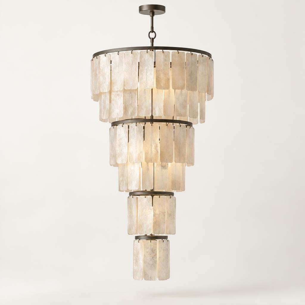 Pearl Interval Shell Chandelier