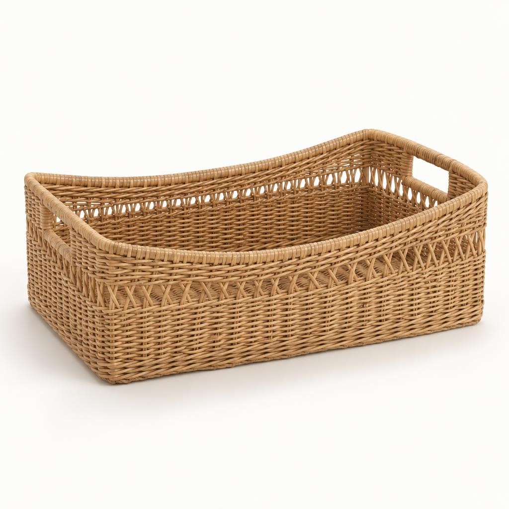 Broad Hearth Storage Basket