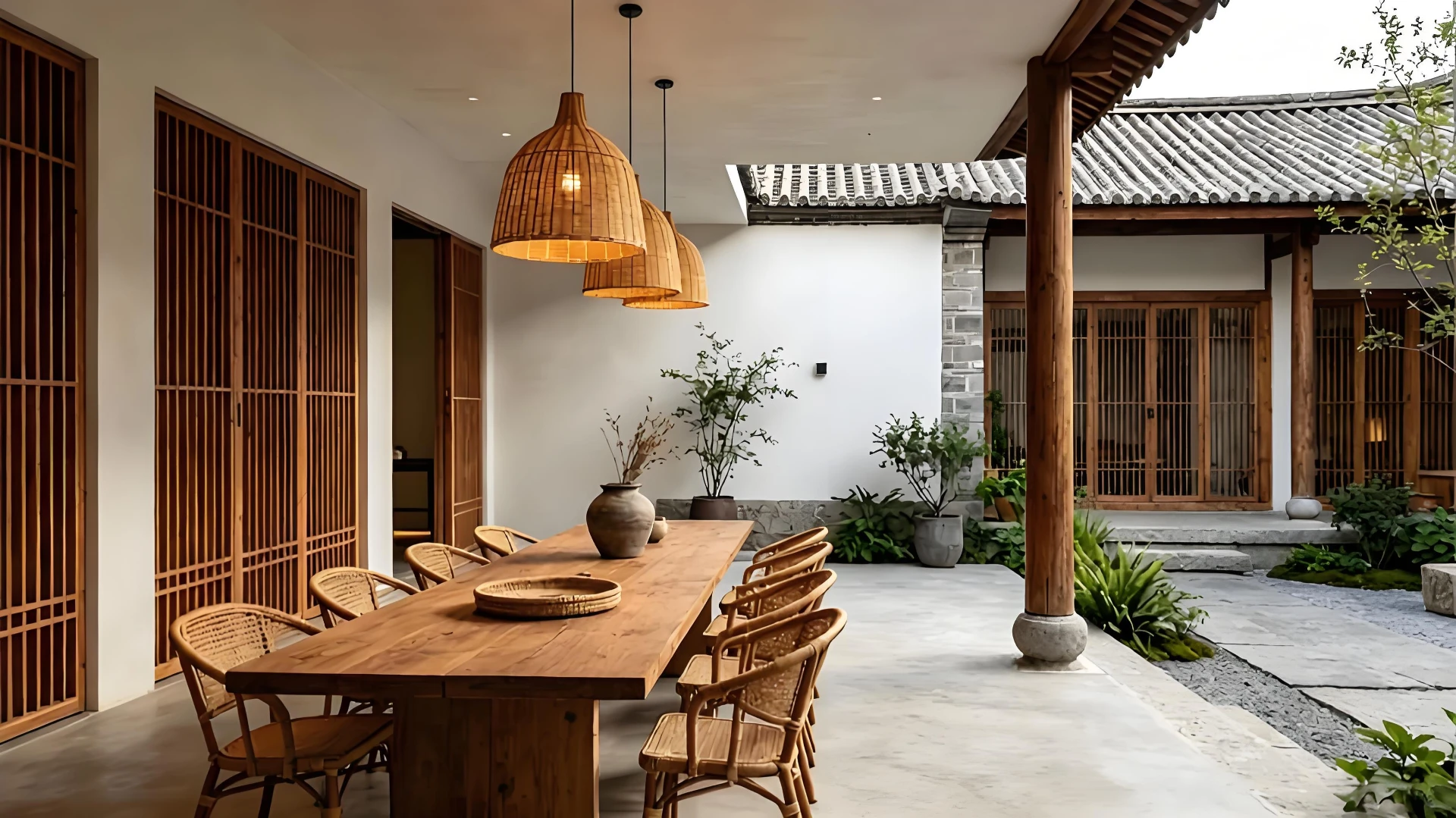 Japandi interior reference for 凡屋・松侘庭居, Dali, Yunnan, China