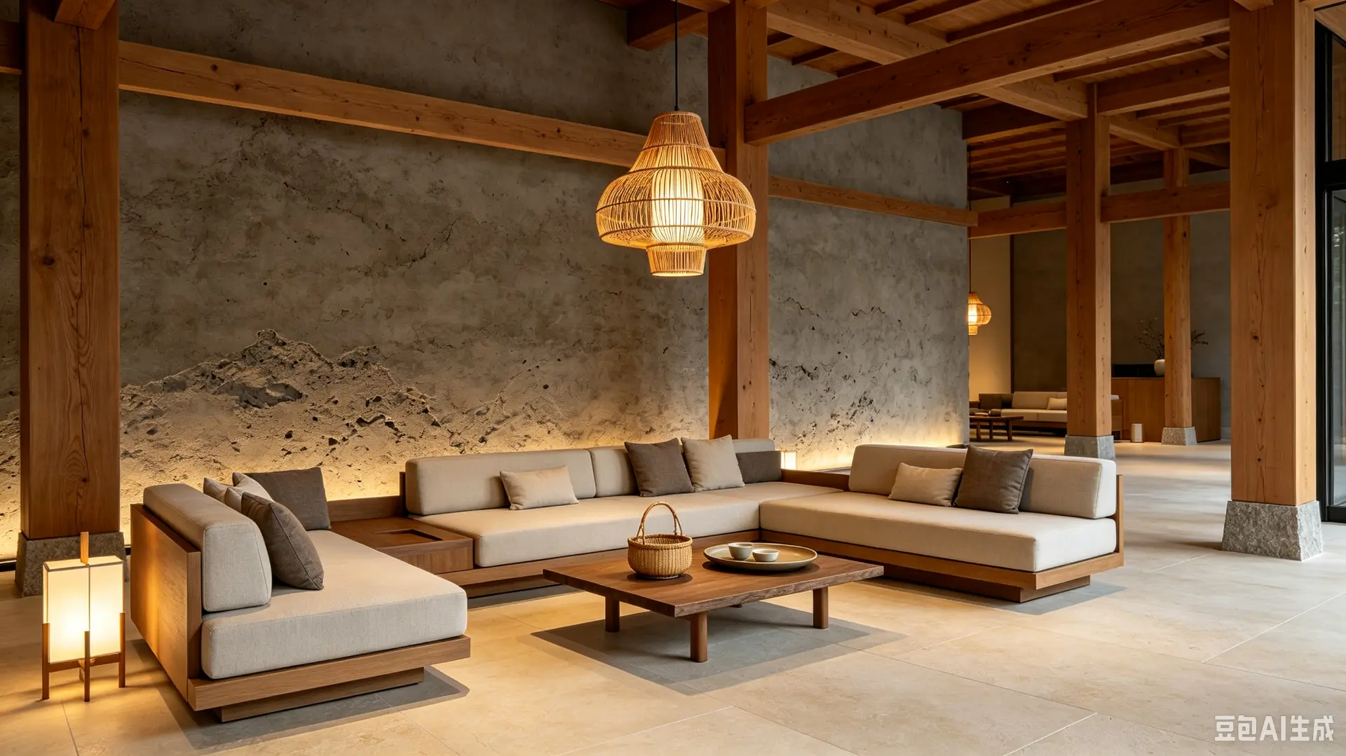 Japandi interior reference for Ace Hotel Kyoto, Kyoto, Japan