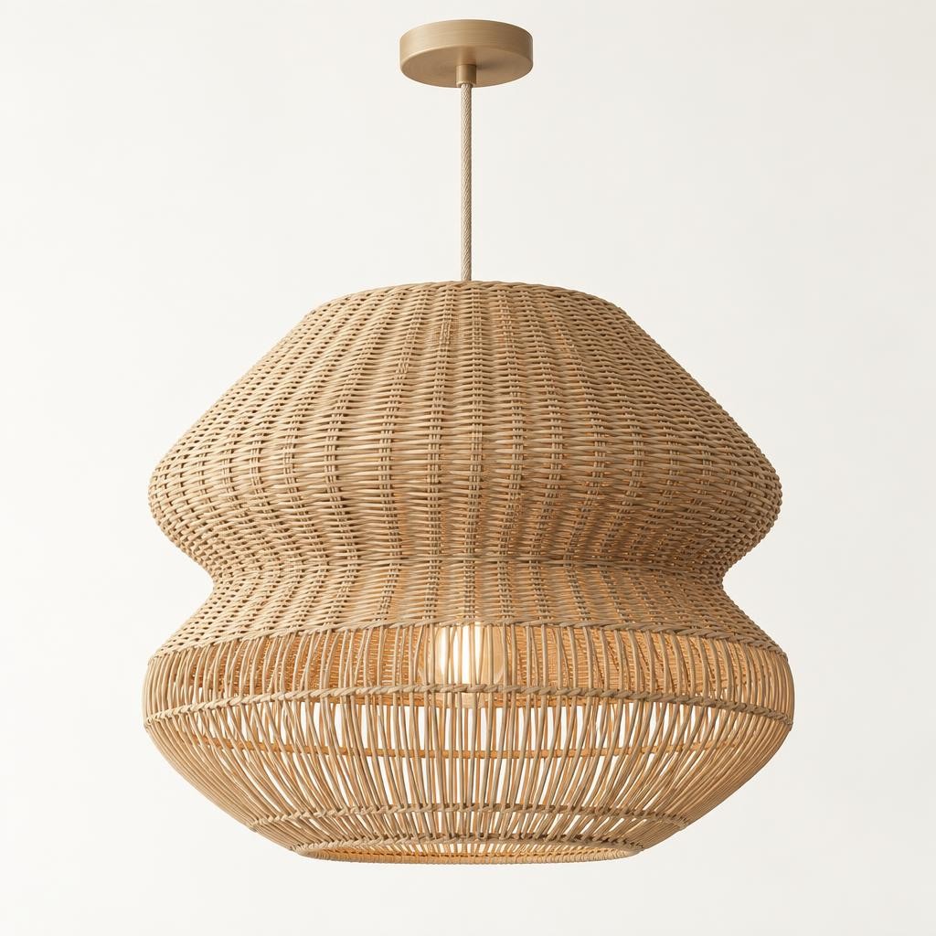 Moss Lantern Wicker Pendant