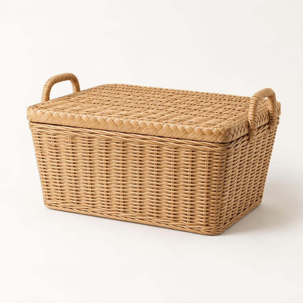 Pale Refuge Lidded Basket