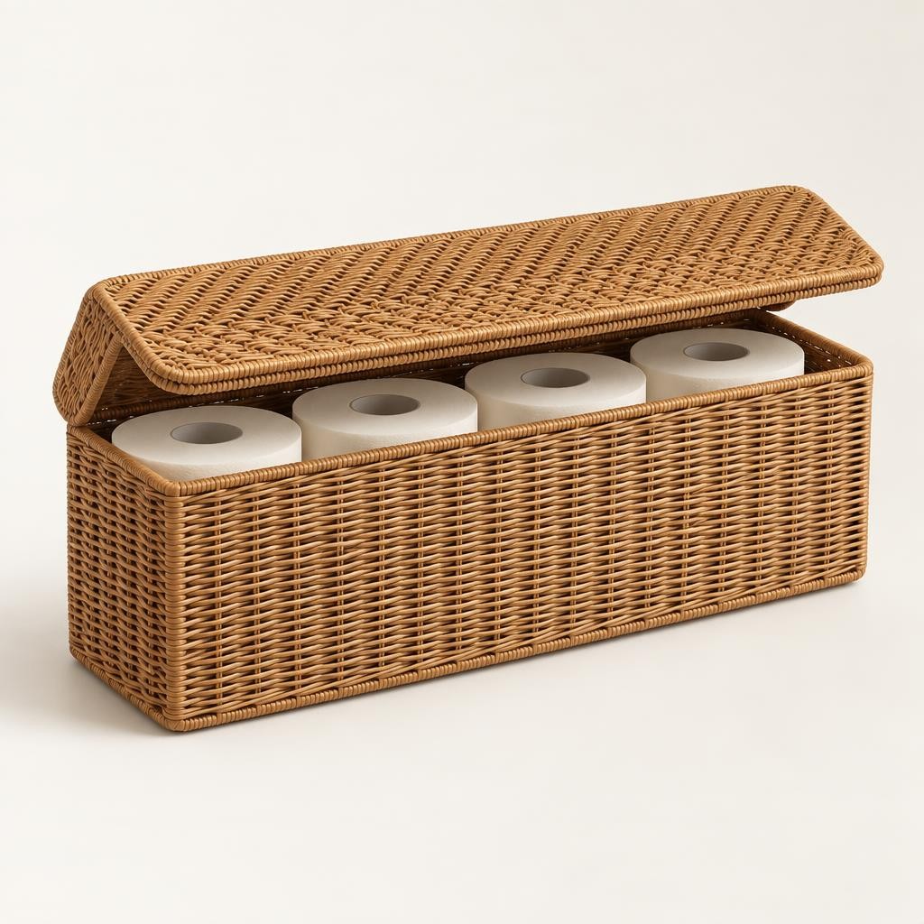 Honey Alcove Toilet Roll Basket