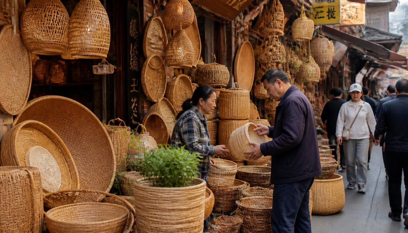 Inside the Guangxi Rattan Market: Where Woven Decor Is Traded